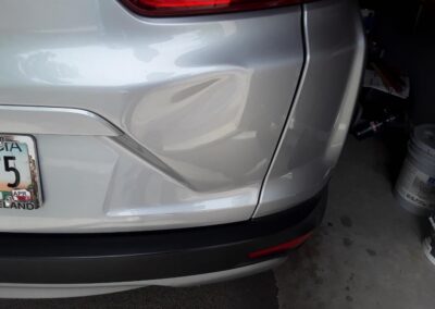 before dent repair gray suv dent busters chatanooga